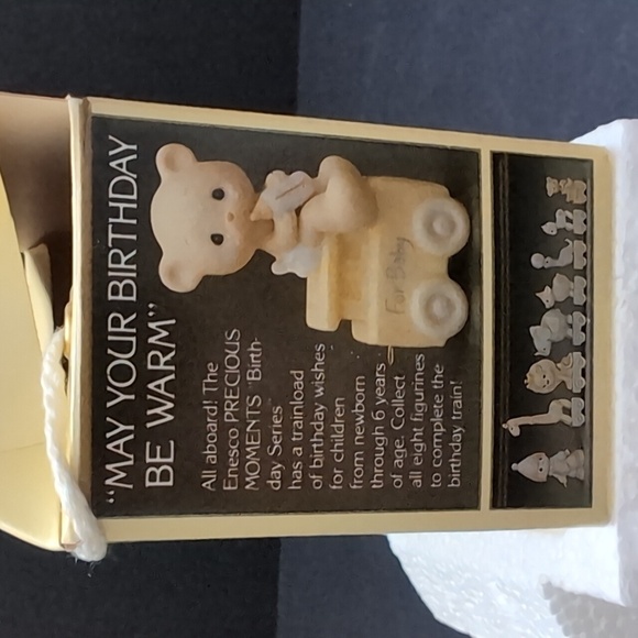 VGT, Precious Moments May Your Birthday Be Warm Ceramic Baby Bear. - Picture 7 of 7